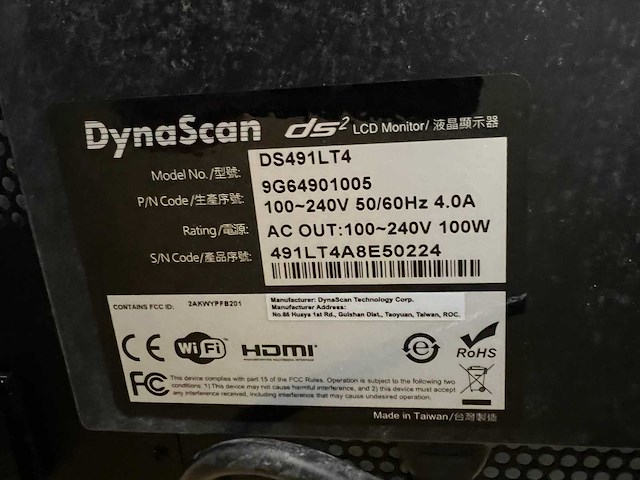 Dynascan - ds491lt4 - monitor - afbeelding 1 van  2