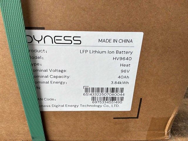 Dyness hv9640 lfp li-ion batterij (2x) - afbeelding 3 van  3