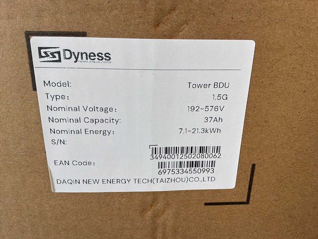 Dyness tower bdu 1.5g base met batterijen - afbeelding 4 van  5