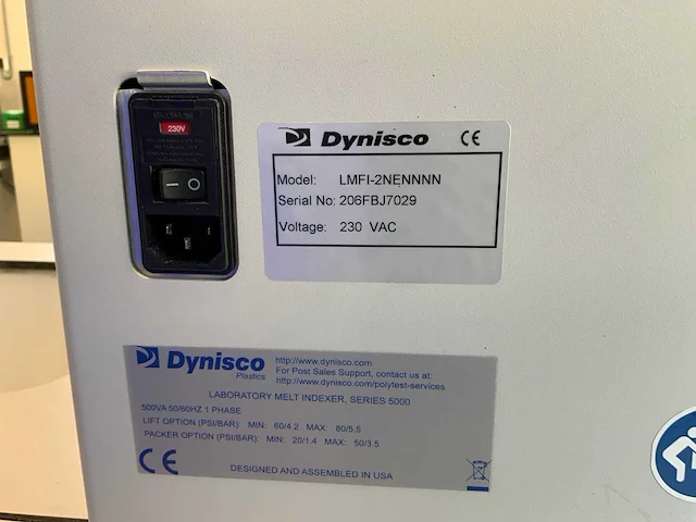 Dynisco lmfi-2nennnn melt flow tester - afbeelding 8 van  9