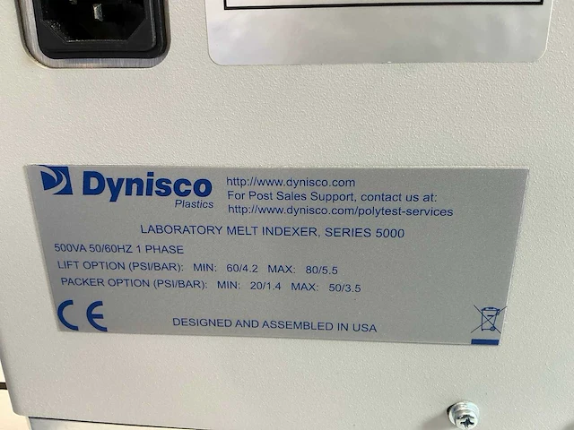 Dynisco lmfi-2nennnn melt flow tester - afbeelding 9 van  9