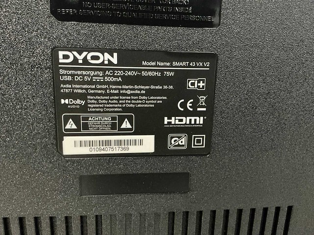 Dyon smart vx v2 televisie - afbeelding 7 van  7