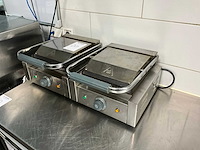 E-dpx-11 elektrische contactgrill/paninigrill (2x) - afbeelding 1 van  6