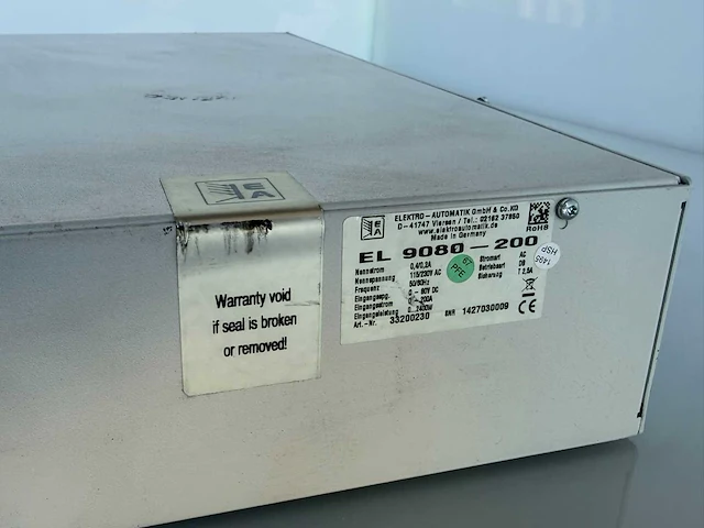 Ea elektro automatic - el9080-200 - programmeerbare elektronische dc-load - afbeelding 5 van  5