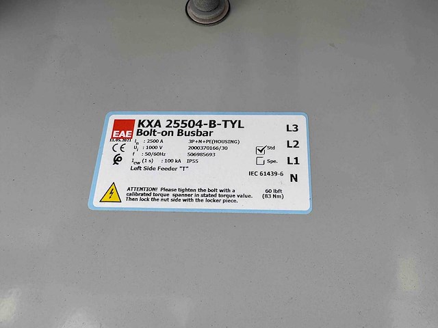 Eae busbar low voltage energy distribution system - various energy - 2005 - afbeelding 9 van  10
