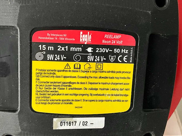 Eagle egrp30124 kabelhaspel met verlichting (8x) - afbeelding 3 van  6