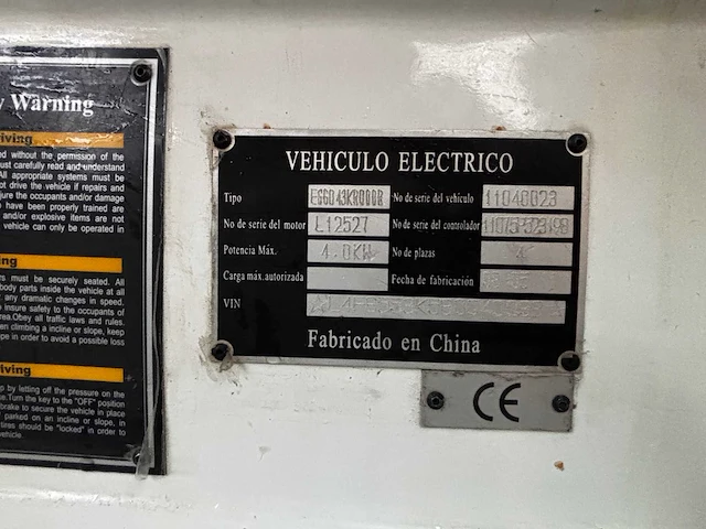 Eagle electric vehicle - eg6063ka / c43kr - golf cart - afbeelding 16 van  25