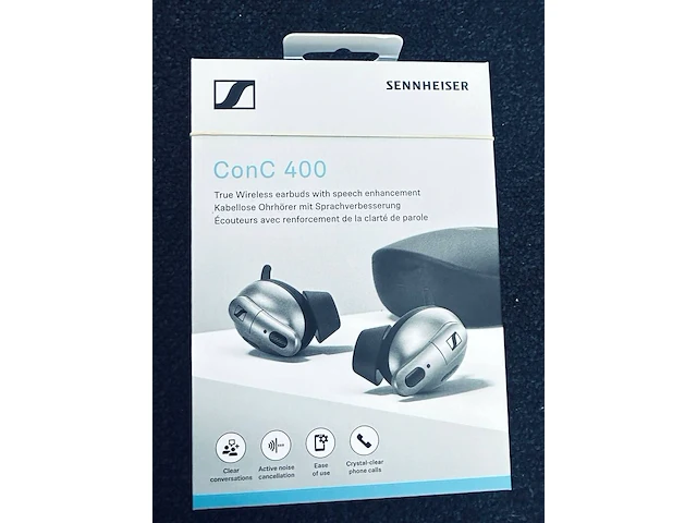 Earbuds, sennheiser, conc 400, grijs / chroom - afbeelding 2 van  2