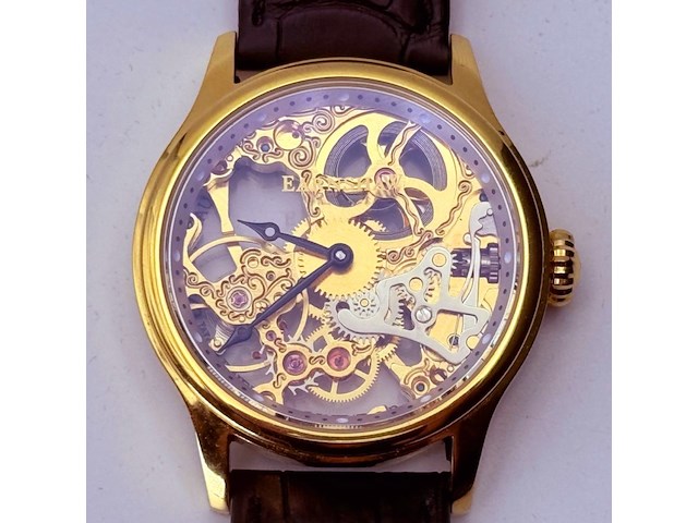 Earnshaw 8049 bauer skeleton mechanisch herenhorloge - afbeelding 1 van  13