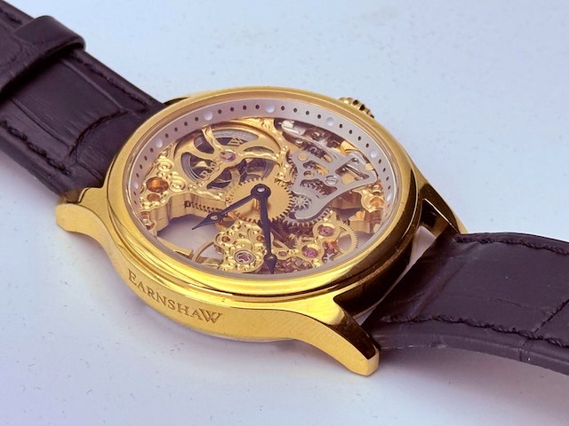 Earnshaw 8049 bauer skeleton mechanisch herenhorloge - afbeelding 9 van  13