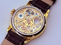 Earnshaw 8049 bauer skeleton mechanisch herenhorloge - afbeelding 11 van  13