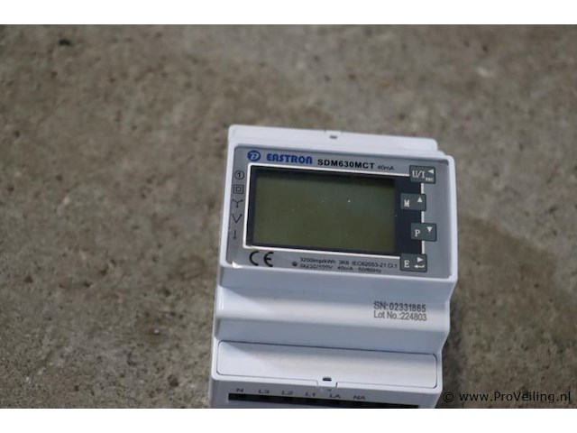 Eastron ct-type driefasen energiemeter sdm630mct - afbeelding 2 van  3
