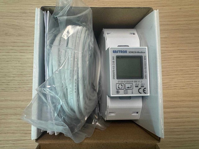 Eastron sdm230-modbus productiemeter 1 fase - afbeelding 1 van  1