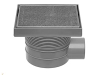 Easy drain - aqua quattro msi - doucheafvoer - doucheput met tegelrooster - afbeelding 1 van  5