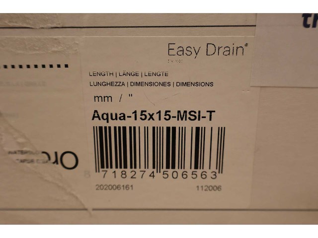 Easy drain - aqua quattro msi - doucheafvoer - doucheput met tegelrooster - afbeelding 5 van  5
