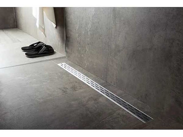 Easy drain - easy drain compact 50 ff - - douchegoot 80cm met flens en zijuitloop 50 mm - afbeelding 1 van  4