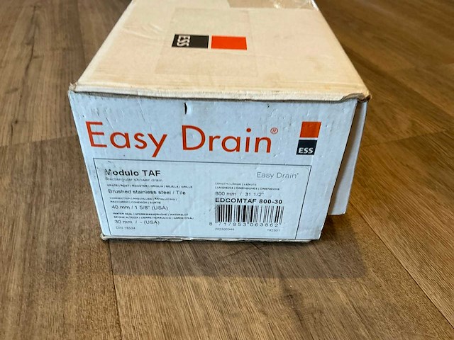 Easy drain - modulo taf - douchegoot 80 cm - afbeelding 2 van  3