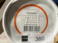 Easy drain compact 4,5x80cm rvs afvoergoot (2x) - afbeelding 3 van  3