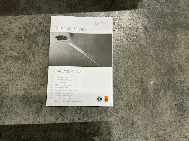 Easy drain compact douchegoot 900mm rvs - afbeelding 5 van  8