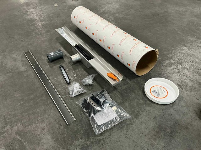 Easy drain compact wall douchegoot 800mm rvs - afbeelding 2 van  6
