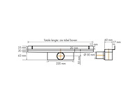 Easy drain compact wall douchegoot 800mm rvs - afbeelding 3 van  8