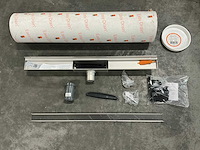 Easy drain compact wall douchegoot 800mm rvs - afbeelding 5 van  8