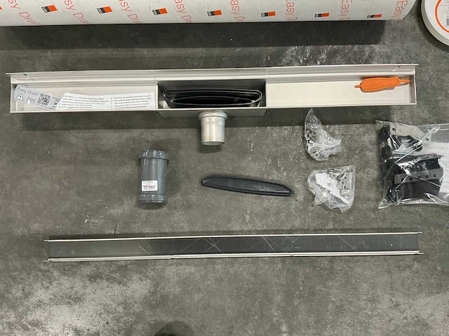 Easy drain compact wall douchegoot 800mm rvs - afbeelding 6 van  8