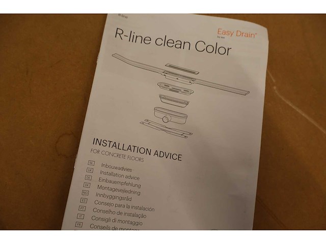 Easy drain (ess) - r-line clean color - douchegoot met rooster - afbeelding 7 van  7