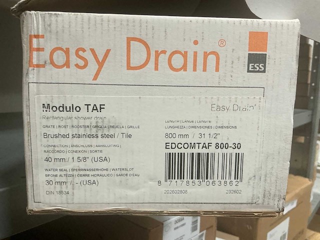 Easy drain module taf 80 douche drain - afbeelding 2 van  3