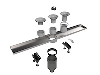 Easy drain multi inbouwdeel zonder rooster met onderuitlaat met waterslot 800 mm