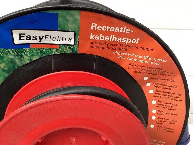 Easy elektra recreatie kabelhaspel 25m kampeertoebehore - afbeelding 2 van  3