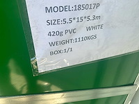 Easy-going - 2025 - (15,0x5,50x5,30 meter) - garage / boot tent / opslag shelter 185017p - afbeelding 4 van  13