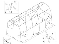 Easy-going - 2025 - (9,20x4,30x4,30 meter) - garage boot tent / opslag shelter 143014r - afbeelding 10 van  15