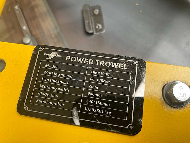 Easy-going - dmr100c - honda 4,8 pk - power trowel / vlindermachine -2026 - afbeelding 14 van  21