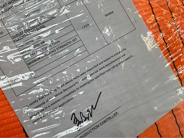 Easy-going - duplex - 10 ton - 8 meter - hijsband (2x) - afbeelding 3 van  3