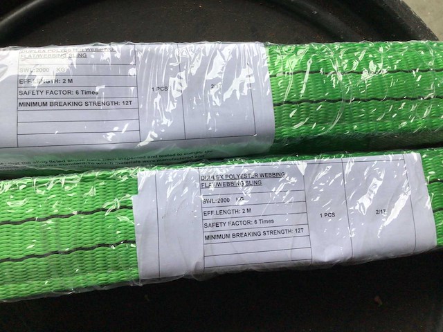 Easy-going - duplex - 2 ton - 2 meter - hijsband (2x). - afbeelding 3 van  4