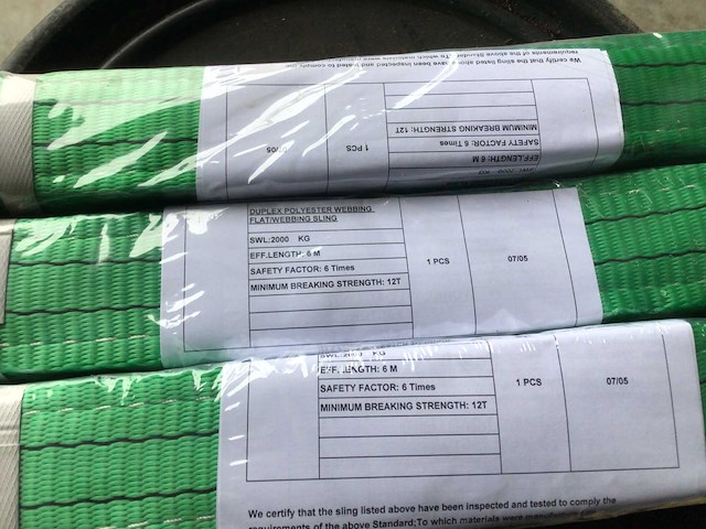 Easy-going - duplex - 2 ton - 6 meter - hijsbanden (2x) - afbeelding 1 van  1