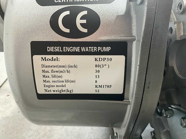 Easy-going - kdp-30 - diesel waterpomp - 2025 - afbeelding 5 van  19