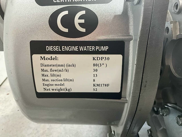 Easy-going - kdp-30 - diesel waterpomp - 2025 - afbeelding 5 van  19