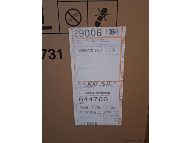 Easy plus schuifdeur kledingkast - lengte ca. 225 cm; breedte ca. 180 cm - afbeelding 1 van  3