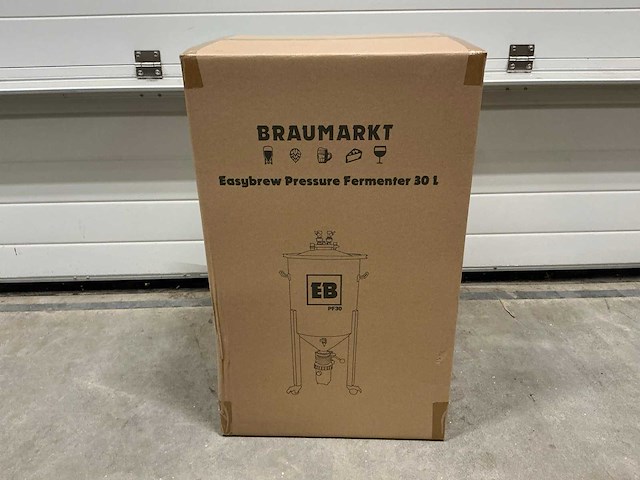 Easybrew pf30 roestvrijstalen vergistingsvast 30ltr - afbeelding 1 van  2
