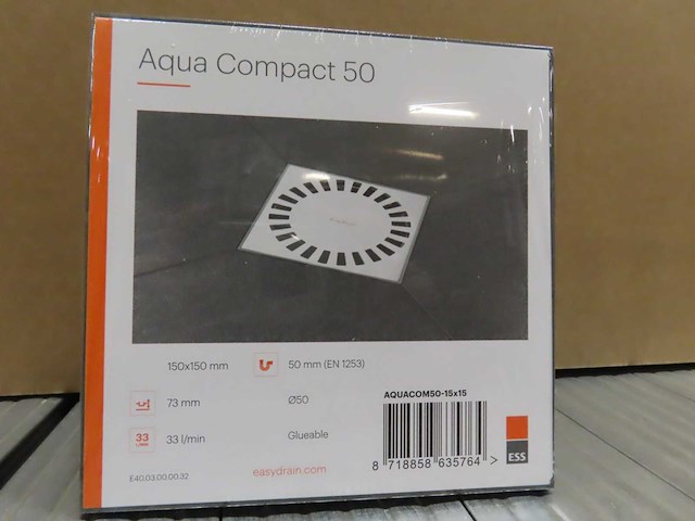 Easydrain - aqua compact 50 - doucheput (20x) - afbeelding 1 van  3
