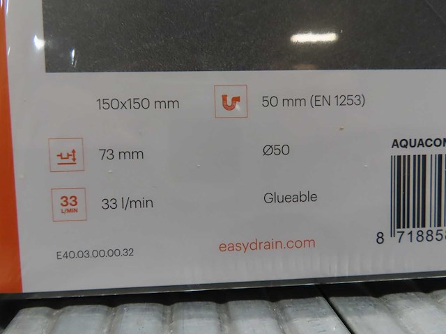 Easydrain - aqua compact 50 - doucheput (20x) - afbeelding 3 van  3