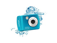 Easypix w2024-iwaterdichte camera 14mp double screen blauw - afbeelding 1 van  5