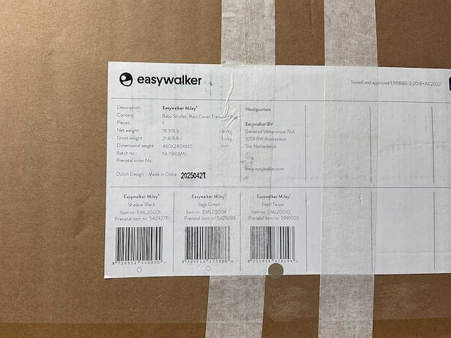 Easywalker - miley2 - buggy - kinderwagen - afbeelding 2 van  3