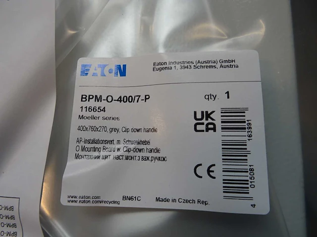 Eaton - bpm-o-400/7-p - installatiekast - afbeelding 2 van  2