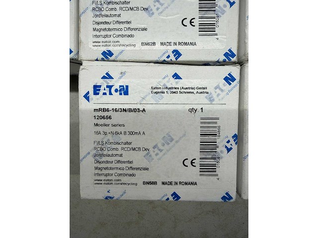 Eaton - moeller series xpole - mrb6-16/3n/b/03-a - aardlekschakelaar met overstroombeveiliging (7x) - afbeelding 3 van  4