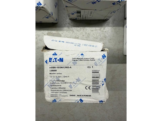 Eaton - mrb6-16/3n/b/01-a 120654, faz-c50/3n 278980, pls6-b40/3n-nw 242996, mrb6-16/3n/b/03-a 120656, mrb6-10/3n/c/003-a 120658 - aardlekautomaat, installatieautomaat (8x) - afbeelding 6 van  6