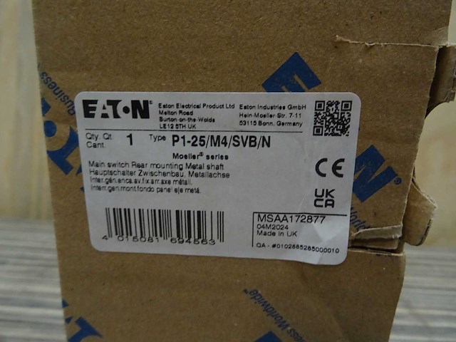 Eaton - p1-25/m4/svb/n - lastschakelaar (10x) - afbeelding 3 van  3