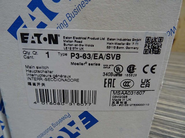 Eaton - p3-63/ea/svb - lastscheider (3x) - afbeelding 3 van  3